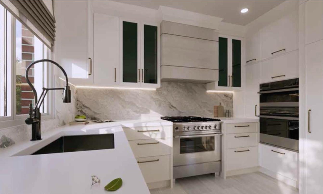 Kitchen rendering at Bayview Heights, Richmond Hill