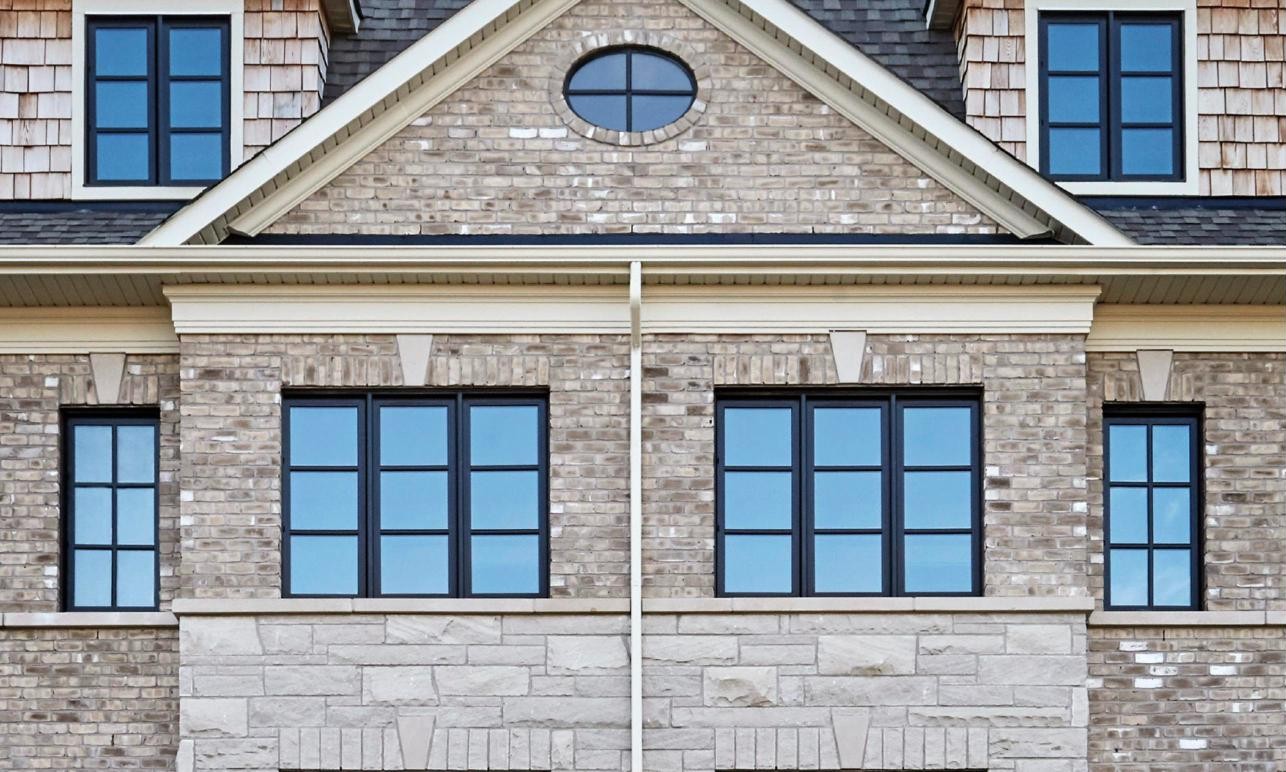 Dunpar townhome facade, representative of Earlington Towns, Toronto