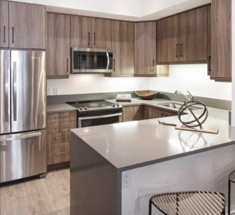 Kitchen in a Dunpar townhome, Toronto