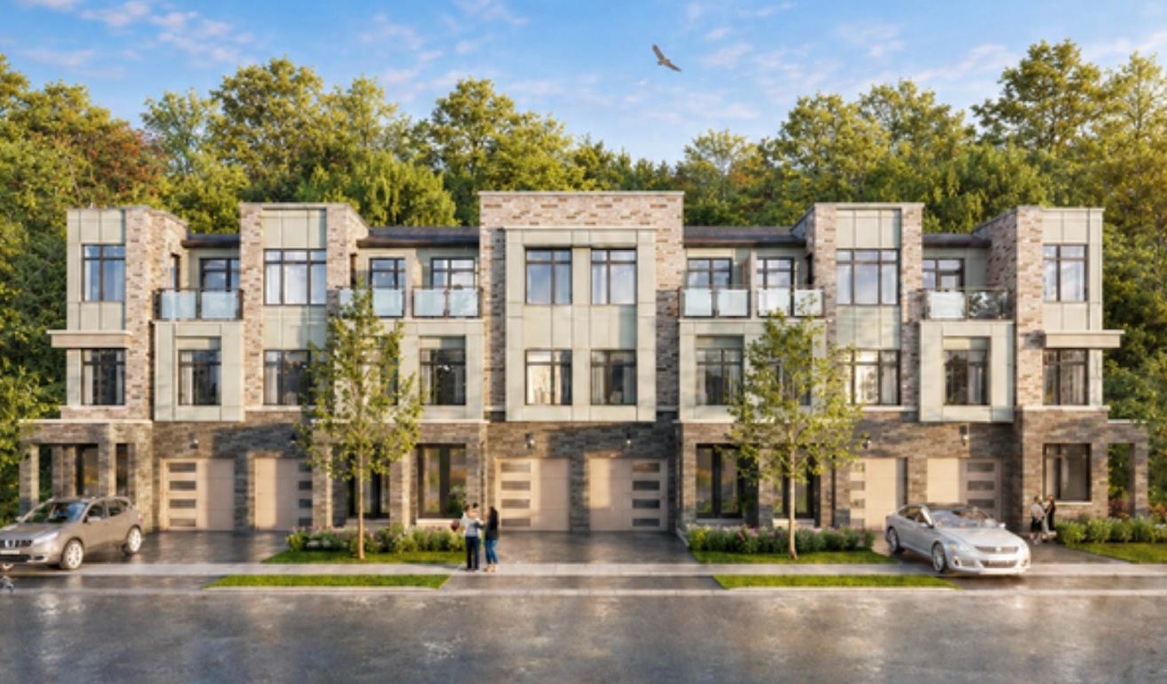 Traditional townhomes at NAVA by Digreen Homes, North Oakville