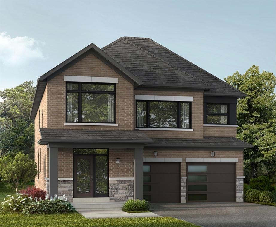 Exterior rendering of a detached home at Northgate Trails by Lakeview Homes, Ajax