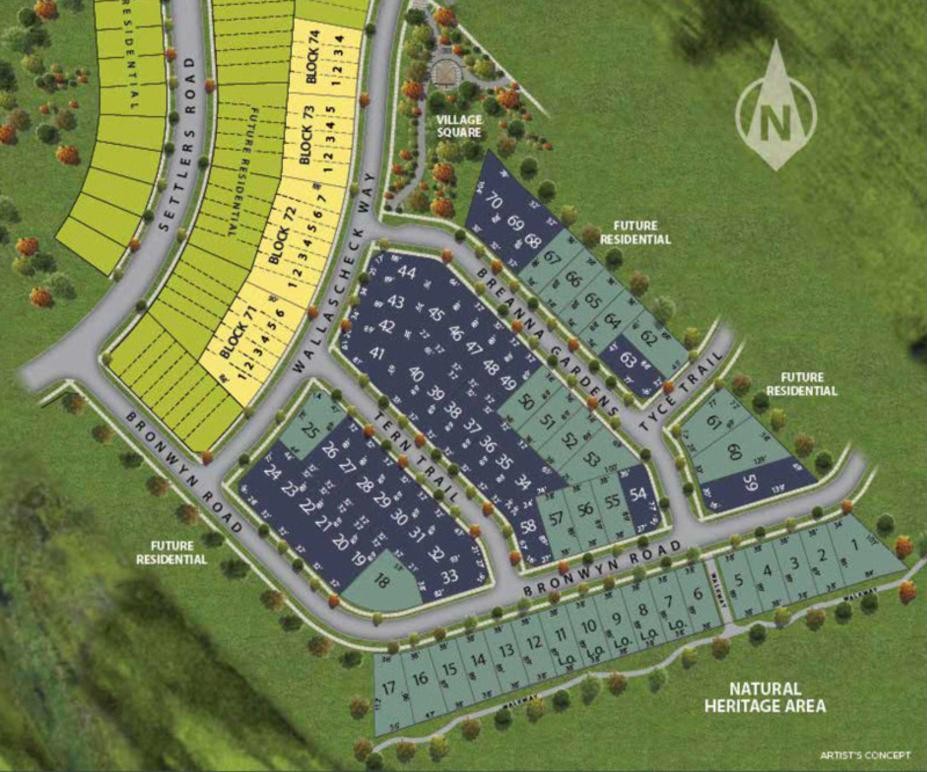 Site plan of Trafalgar Highlands by Coscorp in Oakville