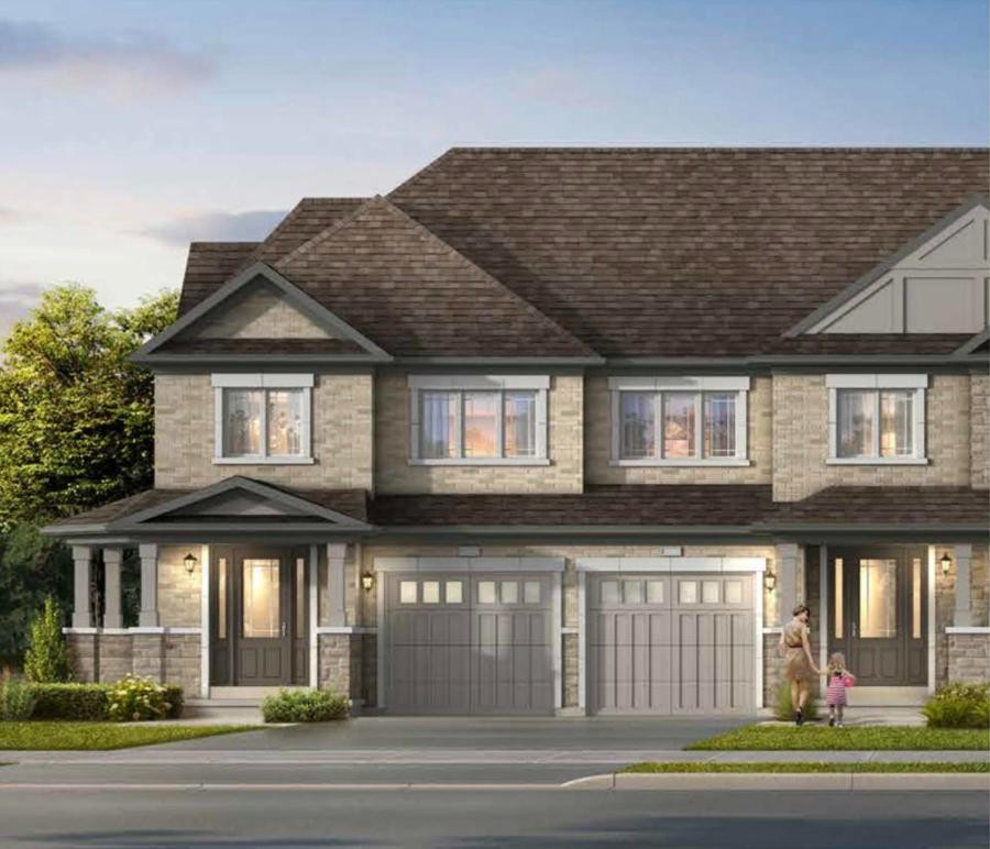 Freehold townhomes at Trafalgar Highlands by Coscorp, Oakville